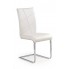 Białe tapicerowane krzesło z ekoskóry K108 Halmar w sklepie Edinos.pl