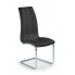 Czarne nowoczesne krzesło z ekoskóry K147 Halmar w sklepie Edinos.pl
