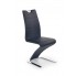 Czarne minimalistyczne krzesło na płozach K188 Halmar w sklepie Edinos.pl