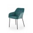 Zielone pikowane krzesło kubełkowe K305 Halmar w sklepie Edinos.pl