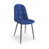 Granatowe pikowane krzesło K417 Halmar w sklepie Edinos.pl