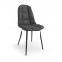 Szare nowoczesne krzesło pikowane K417 Halmar w sklepie Edinos.pl