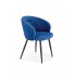 Granatowe nowoczesne krzesło welurowe K430 Halmar w sklepie Edinos.pl