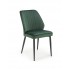 Zielone welurowe krzesło pikowane K432 Halmar w sklepie Edinos.pl