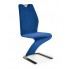 Granatowe pikowane krzesło na płozach K442 Halmar w sklepie Edinos.pl