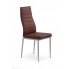 Brązowe tapicerowane krzesło z ekoskóry K70 Halmar w sklepie Edinos.pl