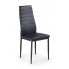 Czarne nowoczesne krzesło tapicerowane K70 Halmar w sklepie Edinos.pl