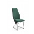 Zielone minimalistyczne krzesło welurowe K485 Halmar w sklepie Edinos.pl