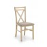 Drewniane krzesło tapicerowane dąb sonoma Dariusz Halmar w sklepie Edinos.pl