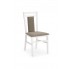 Białe drewniane krzesło tapicerowane Hubert 8 Halmar w sklepie Edinos.pl