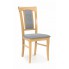 Drewniane krzesło tapicerowane dąb miodowy Konrad Halmar w sklepie Edinos.pl