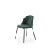 Zielone tapicerowane welurem krzesło K314 Halmar w sklepie Edinos.pl