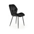 Czarne welurowe krzesło pikowane K453 Halmar w sklepie Edinos.pl
