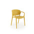 Musztardowe minimalistyczne krzesło ogrodowe K491 Halmar w sklepie Edinos.pl