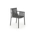 Czarne minimalistyczne krzesło do ogrodu K492 Halmar w sklepie Edinos.pl