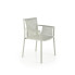 Szare minimalistyczne krzesło ogrodowe K492 Halmar w sklepie Edinos.pl