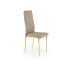 Beżowe tapicerowane krzesło glamour K501 Halmar w sklepie Edinos.pl