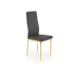 Czarne krzesło tapicerowane w stylu glamour K501 Halmar w sklepie Edinos.pl