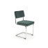 Zielone tapicerowane krzesło na płozach K510 Halmar w sklepie Edinos.pl